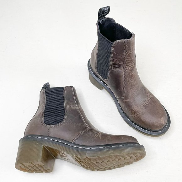 Heeled Slipon Chelsea Ankle Boots 